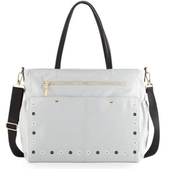 MILLY Luxe Diaper Baby Bag w/ Changing Pad in Soft Gray Extra Large Brand New - Picture 3 of 4